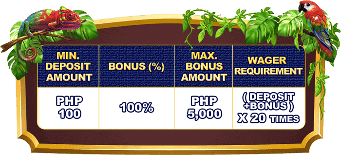 Kumuha ng 100% First Deposit Bonus