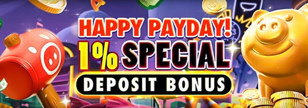 Makakuha ng 1% Special Deposit Bonus