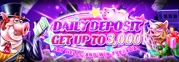 Kumuha ng Daily Deposit Bonus na maximum na ₱3000