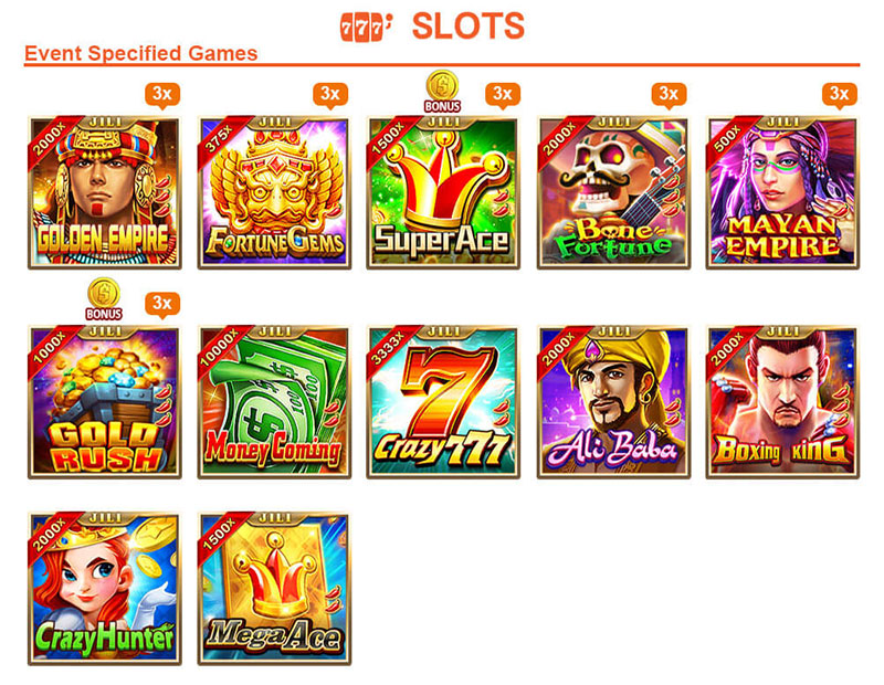 JILI Slot Tournament Event Specified Games