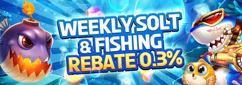 Lingguhang Slot at Fishing na laro at ang Valid Bet Rebate na pinakamataas ay  ₱8,888