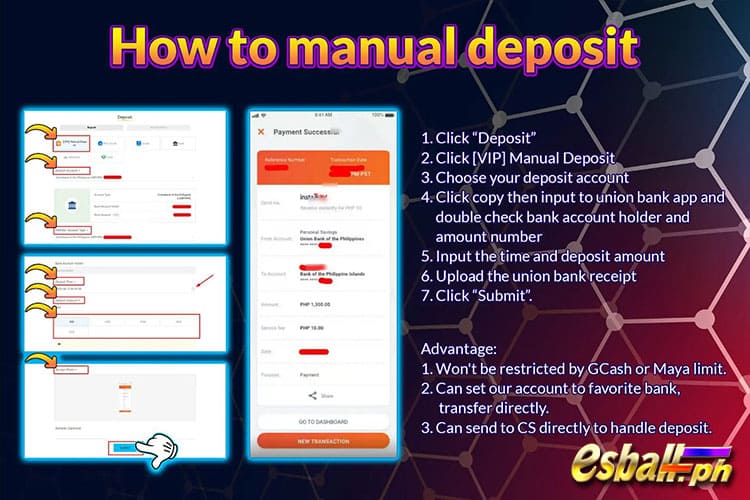 How to Deposit in Union Bank Philippines in EsballPH? Union Bank Deposit Tutorial and Funding FAQ