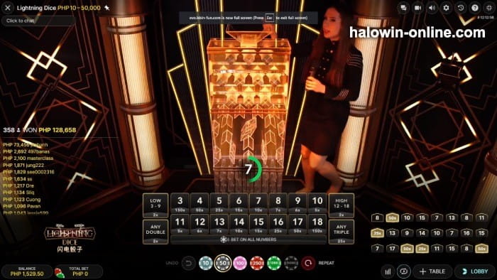 Lightning Dice Live Casino