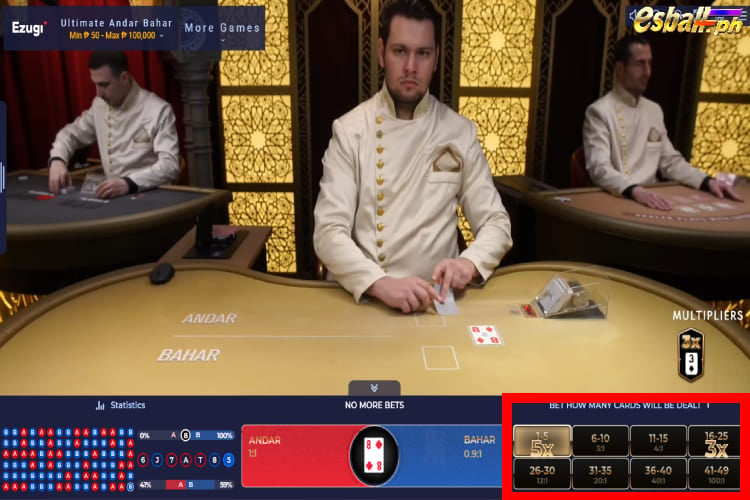 Ultimate Andar Bahar, Ezugi Andar Bahar Live Casino Games