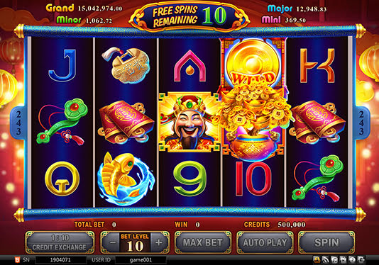 Best Chinese-themed Slot Machine: 7. HaloWin Pian Cai Shen Slot Game