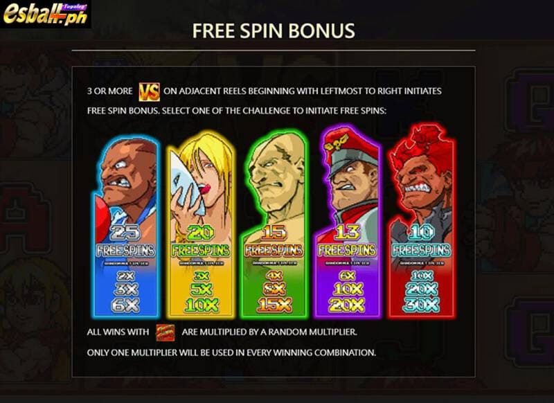 JDB Street Fighter Slot Game Free Spins Bonus