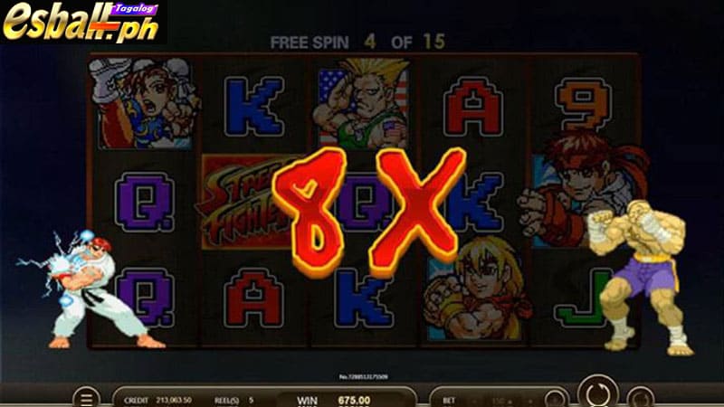JDB Street Fighter Slot Game Free Spins Bonus 3