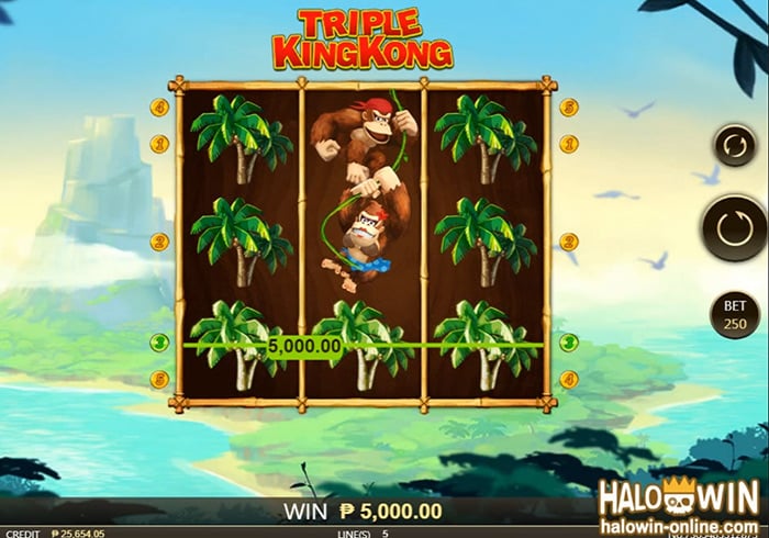 Nature and Wildlife Themes-Slots: 2. JDB Triple King Kong Slots Machine