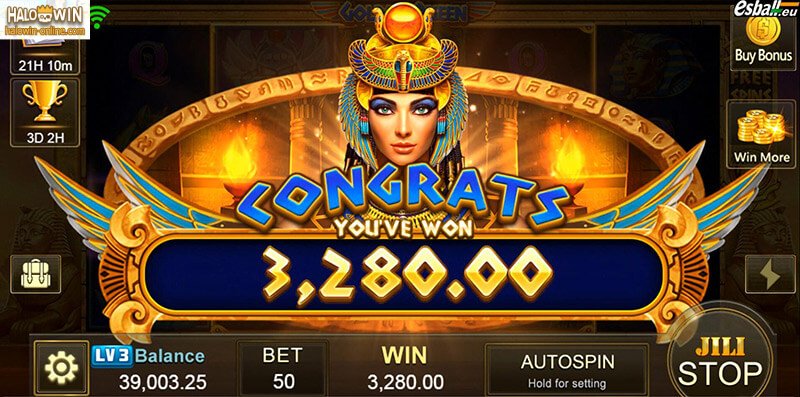 Hot Egyptian-themed Slot Machine 2: JILI Golden Queen Slot Game