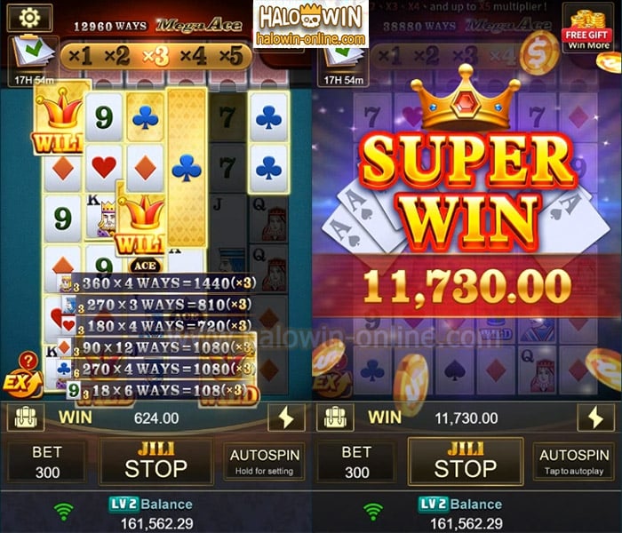 Jili Mega Ace Slot Game 1500X Free Play Manalo ng Mega Jackpot Win 11,730