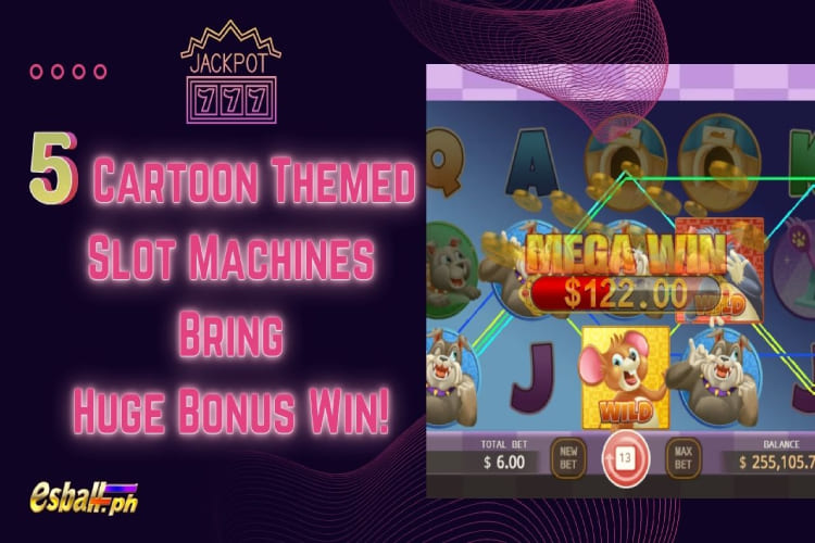 5 Cartoon Themed Slot Machines Naghahatid ng Malaking Bonus na Panalo!