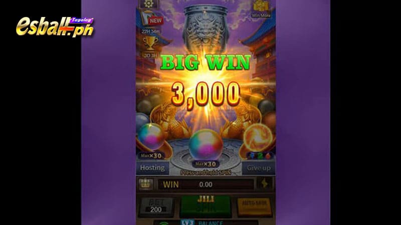 Type 6 Dragon Treasure Slot Machine Feature