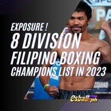 Exposure! 8 Division Filipino Boxing Champions List in 2023