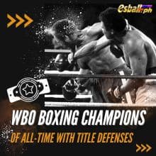 Ilista ang WBO Boxing Champions of All...