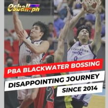 PBA Blackwater Bossing nakakadismayang paglalakbay mula noong 2014